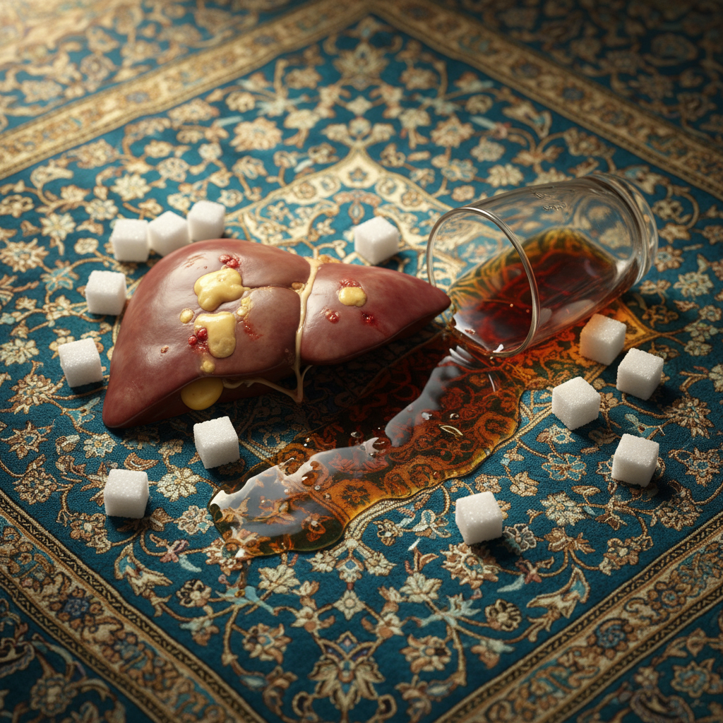 مضرات قند برای کبد