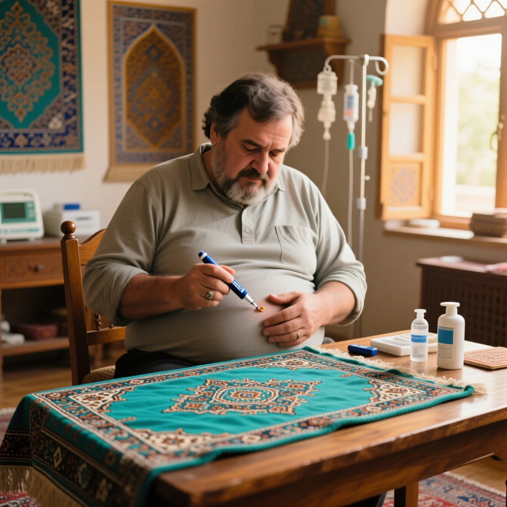 نحوه تزریق انسولین قلمی در شکم